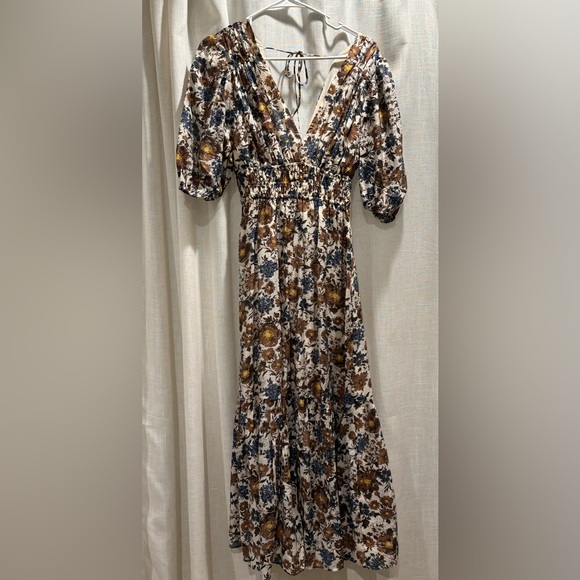 Abercrombie Floral Plunge Mini Dress - Picture 3 of 4